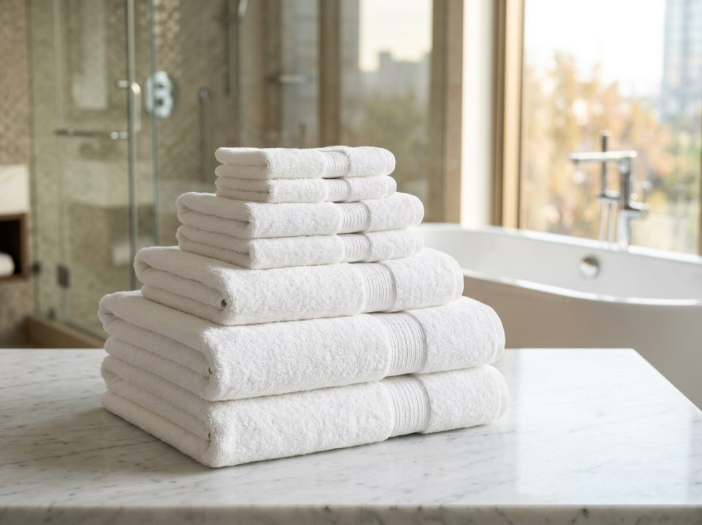 Premium Laundry Service in Makkah - Crisp clean folded towels and linens