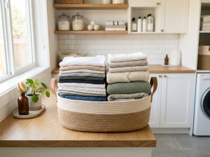 Professional wash and fold laundry service in Makkah